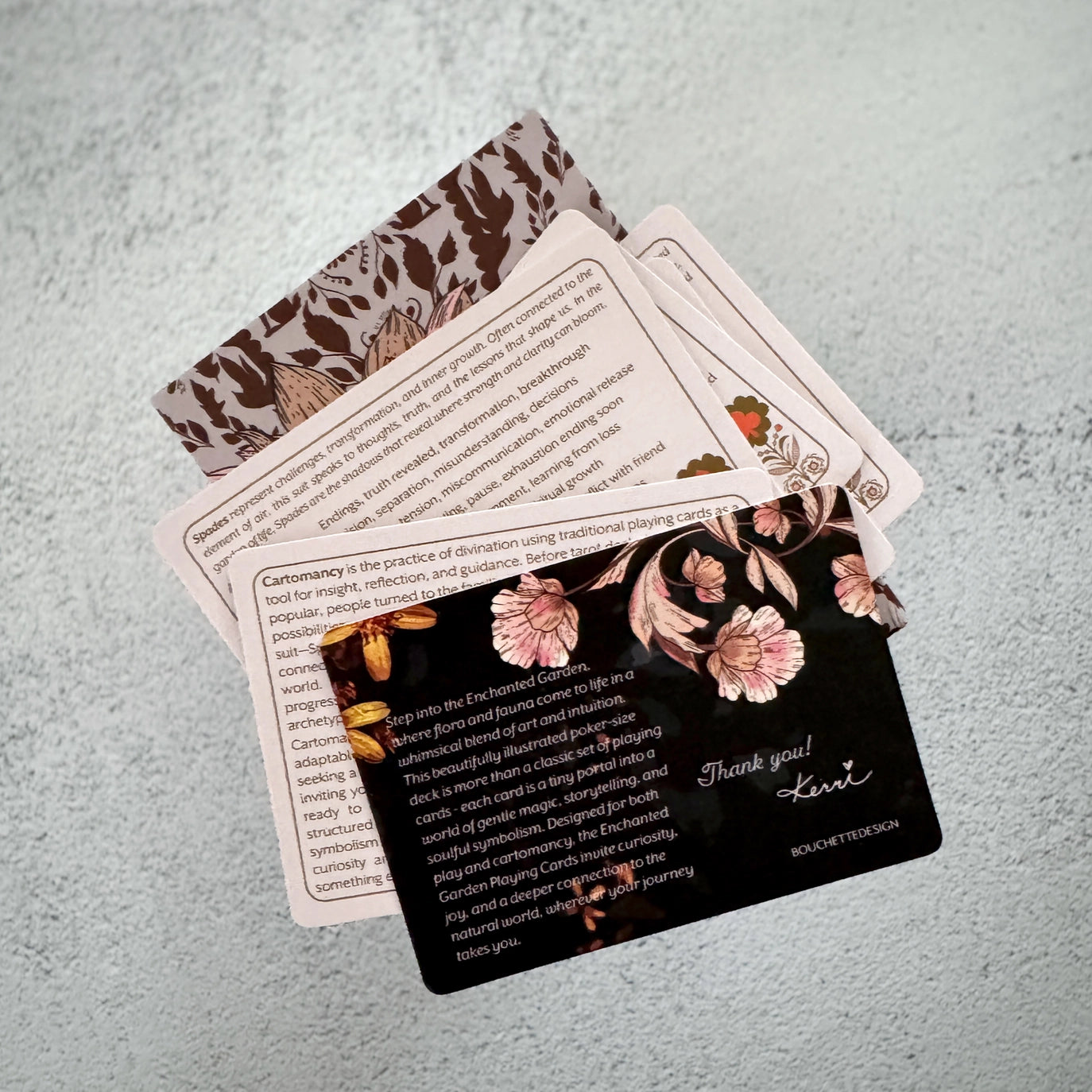 ENCHANTED GARDEN PLAYING CARDS