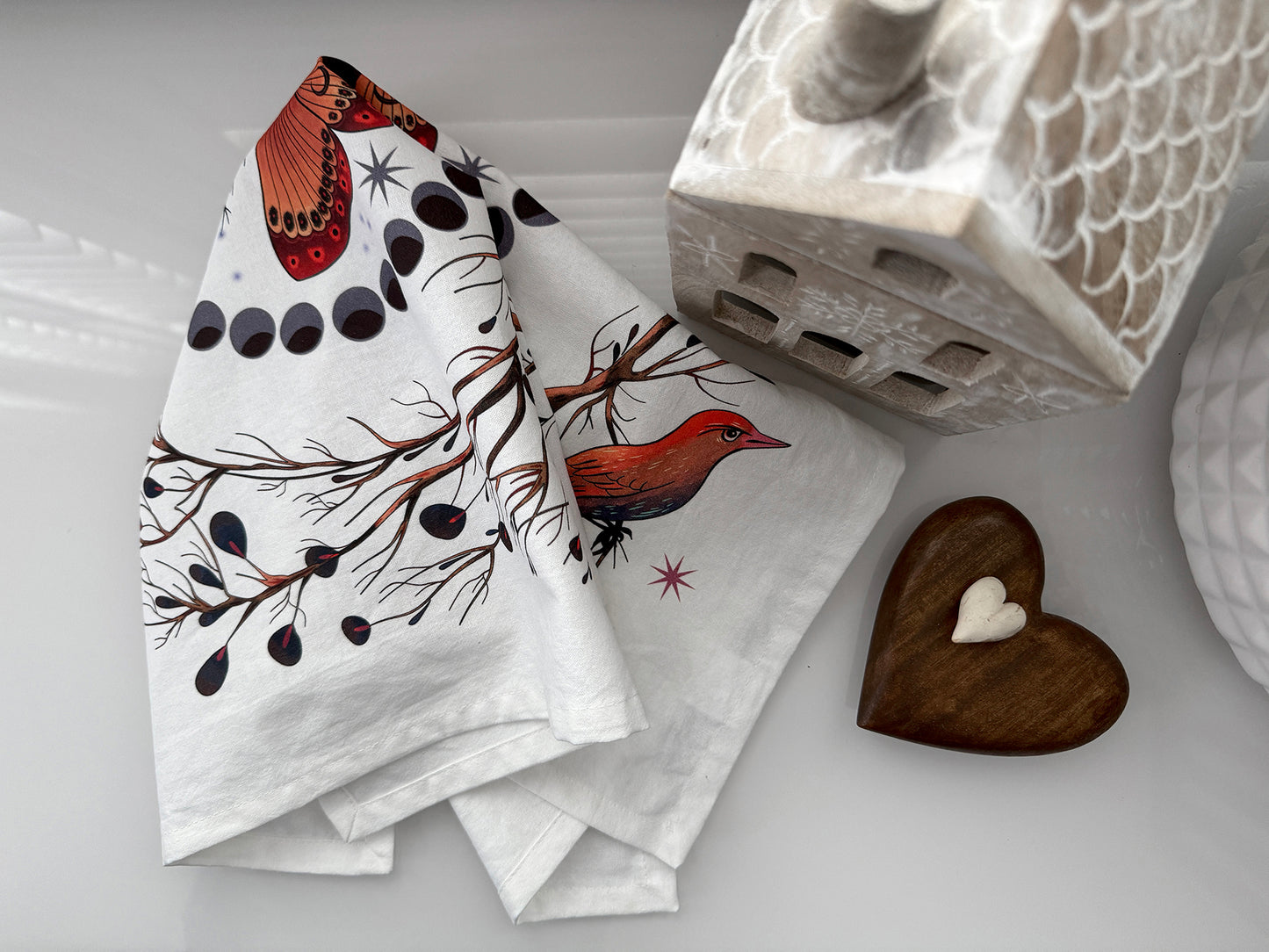 FLORAL LUNAR MOTH ALTAR CLOTH