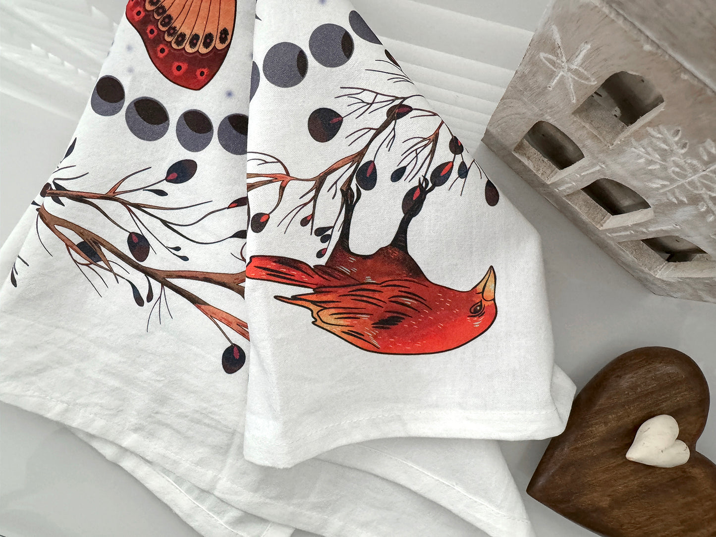 FLORAL LUNAR MOTH ALTAR CLOTH