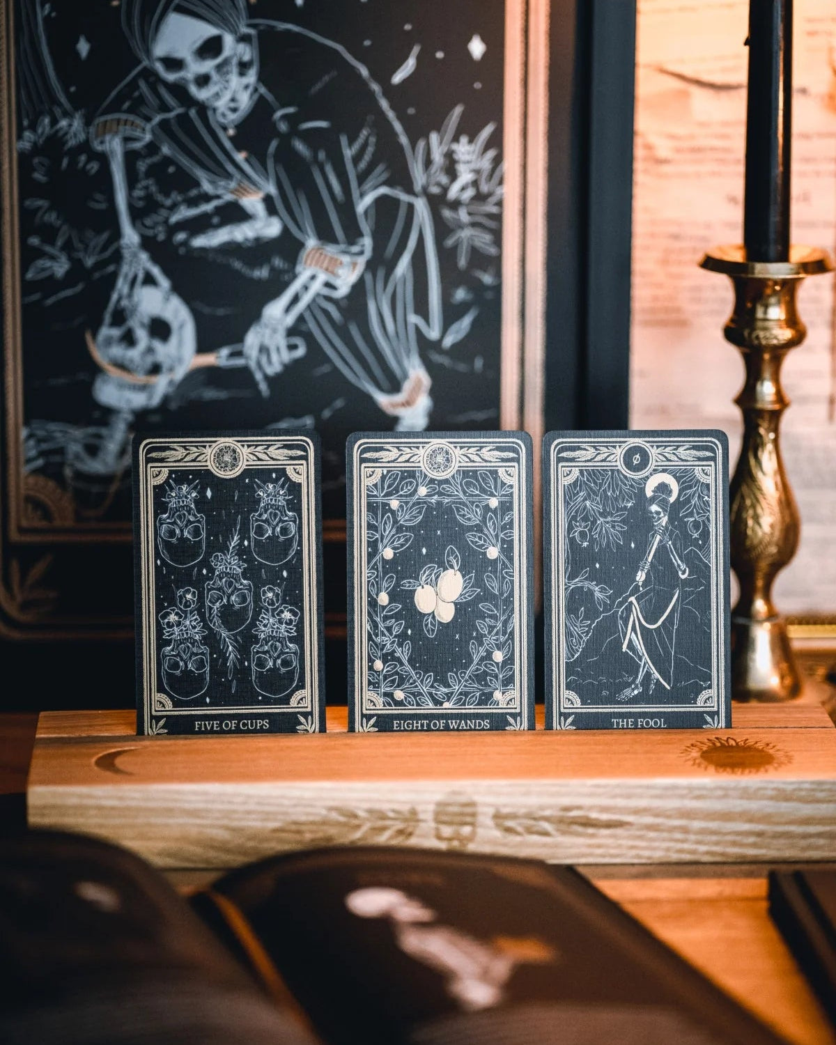 CELESTIAL - WOODEN CARD HOLDER