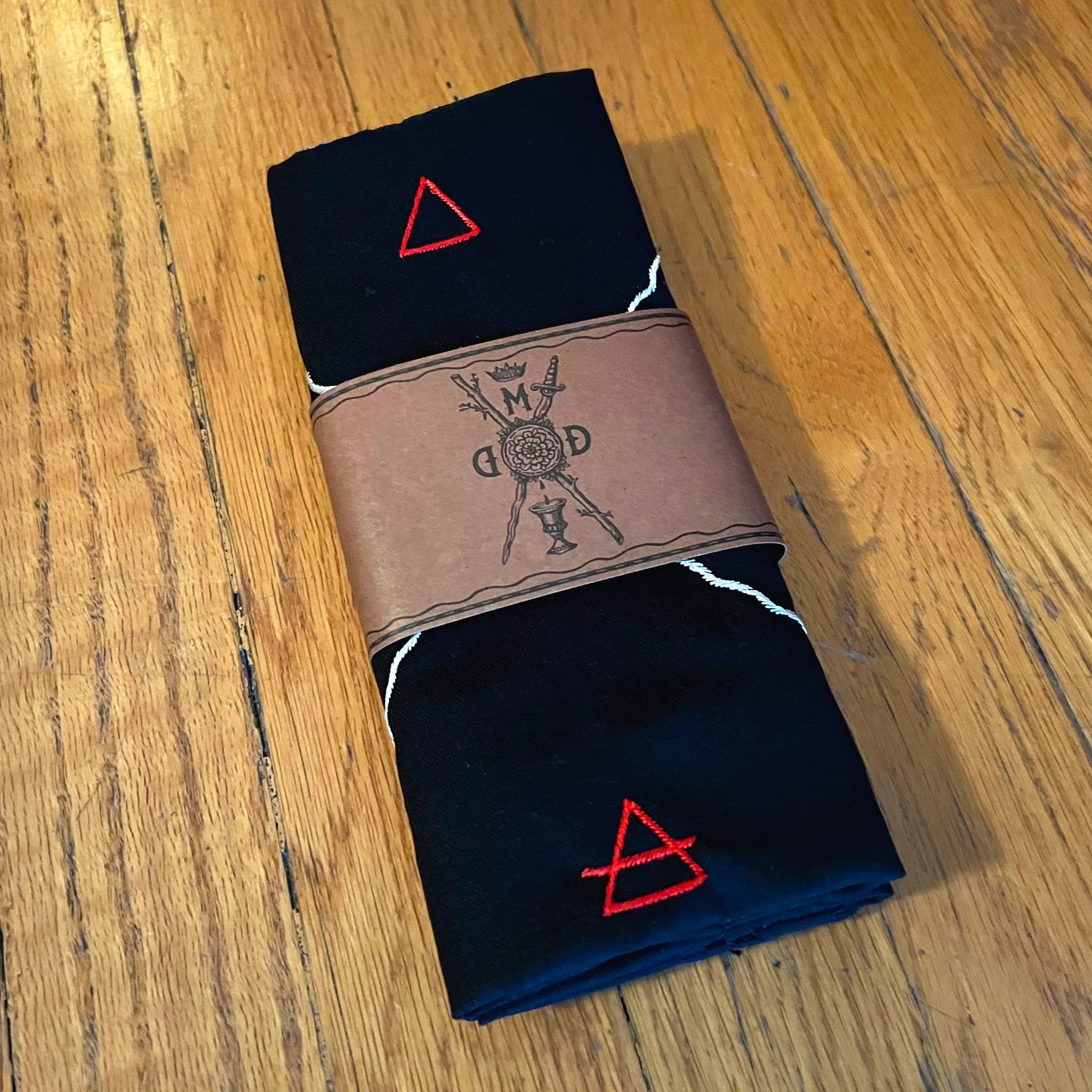 EARTH MAGICK ALTAR CLOTH - BLACK