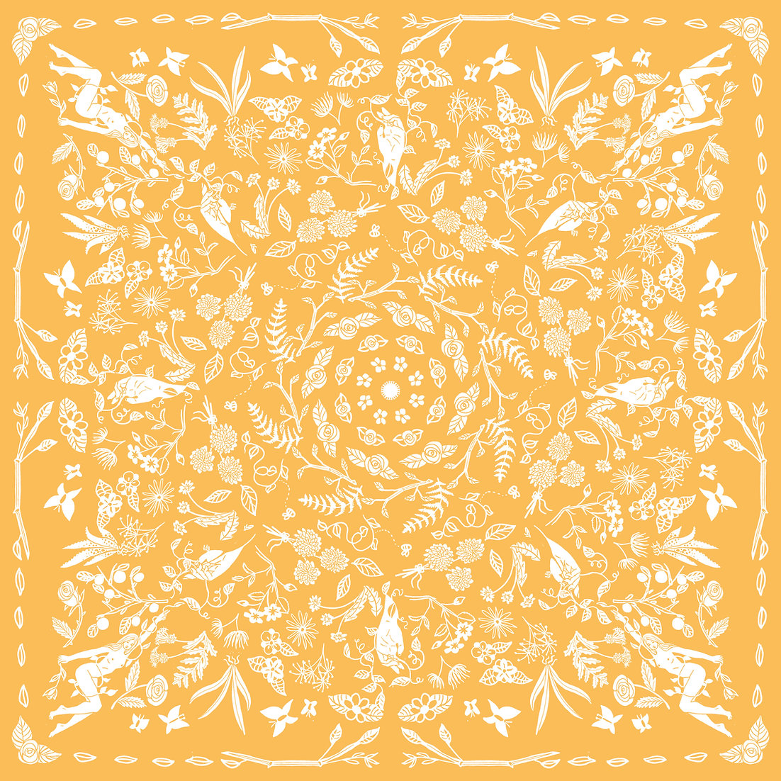 Garden Altar Cloth - Gold