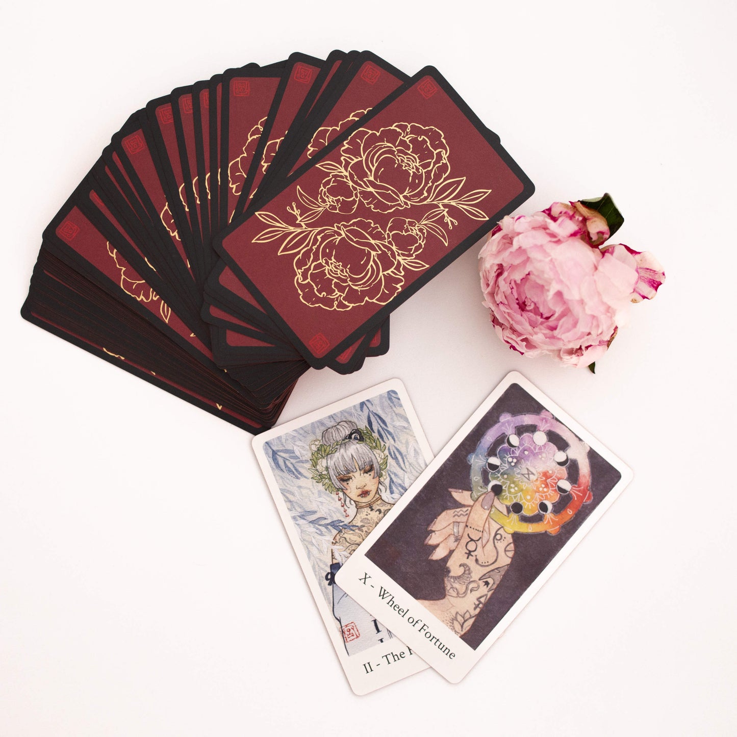 THE BOTAN TAROT - AKANE EDITION (RED)