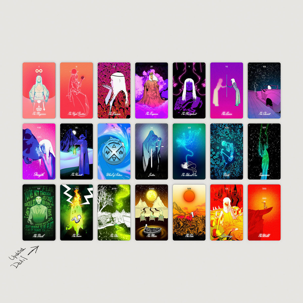Tarot of the Holy Spectrum: Infinity Edition (Holographic Mirror) by Chase Voorhees