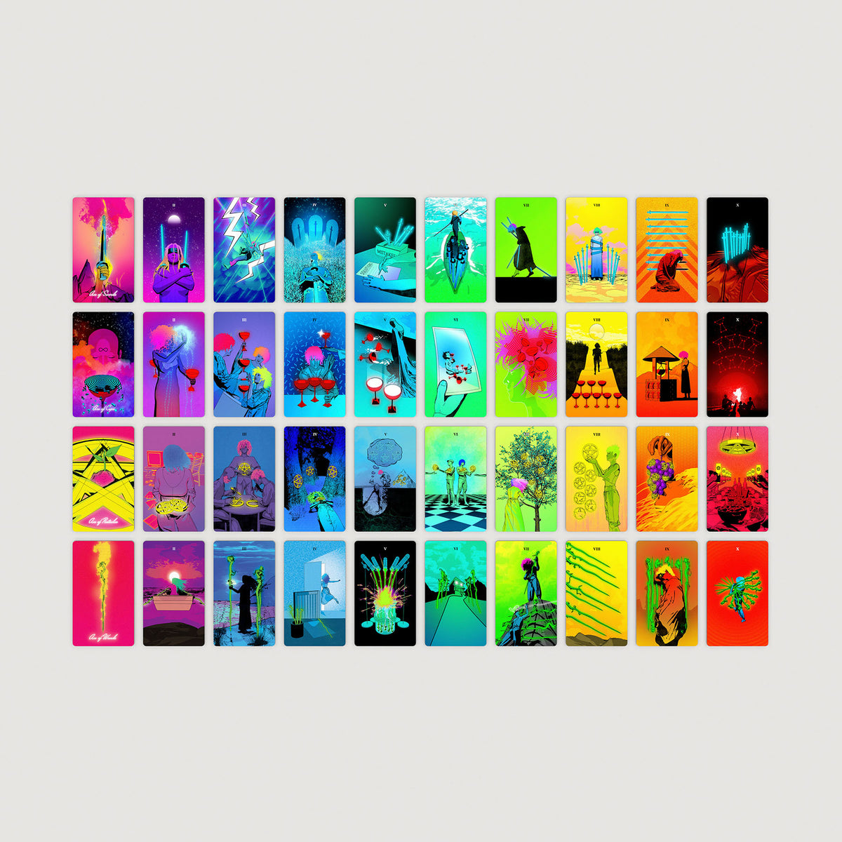 Tarot of the Holy Spectrum: Infinity Edition (Holographic Mirror) by Chase Voorhees