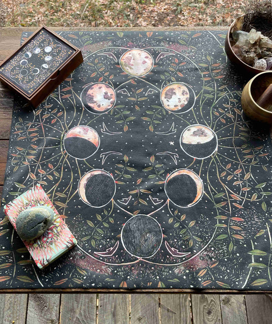 PHASES & FORESTS MOON CYCLE ALTAR CLOTH