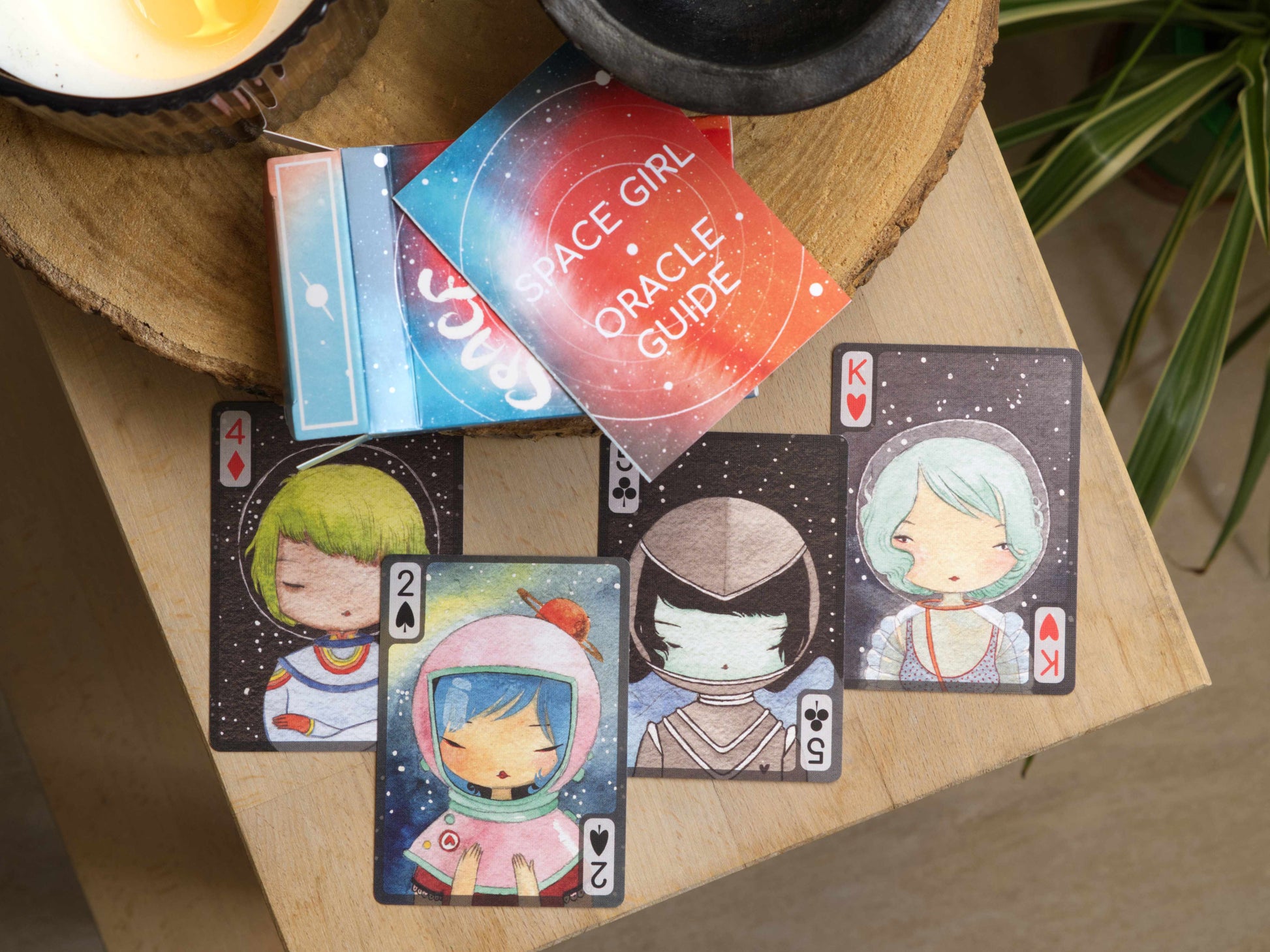 SPACE GIRL - PLAYING CARD AND ORACLE DECK