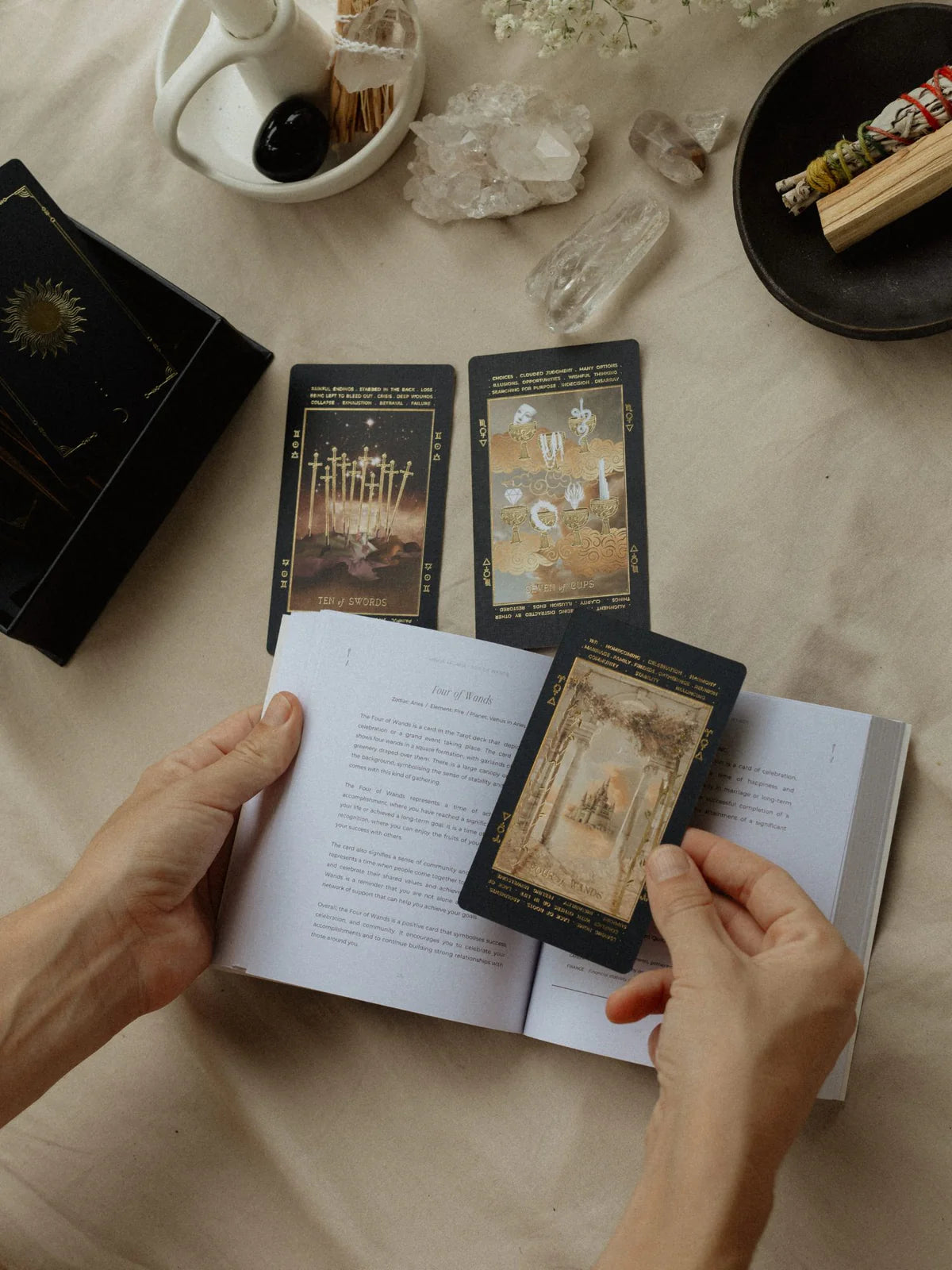 LUCID DREAMS BEGINNERS TAROT - 4TH EDITION IN BLACK ECLIPSE