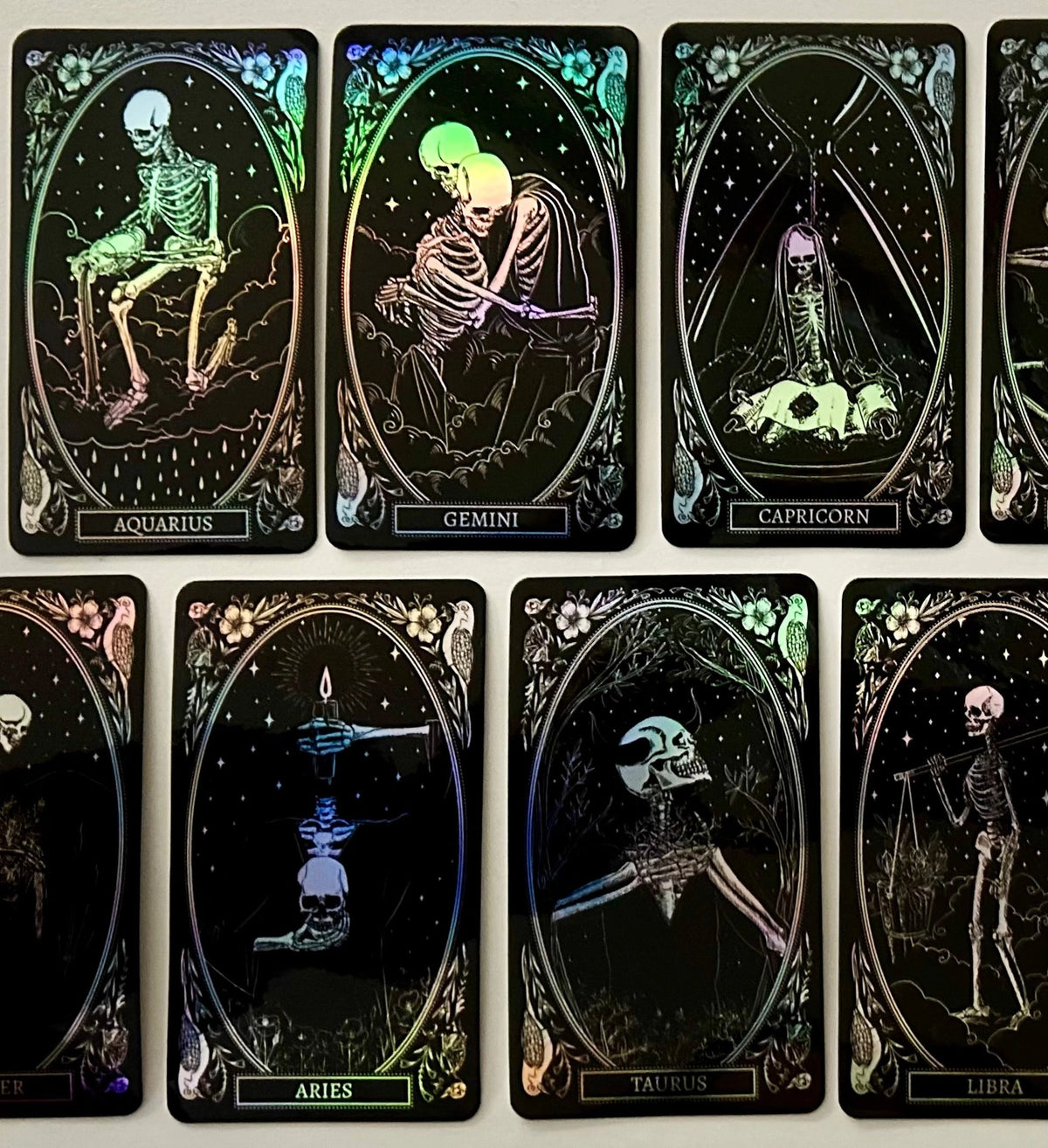 Sticker Pack - 12 Zodiac Signs Holographic