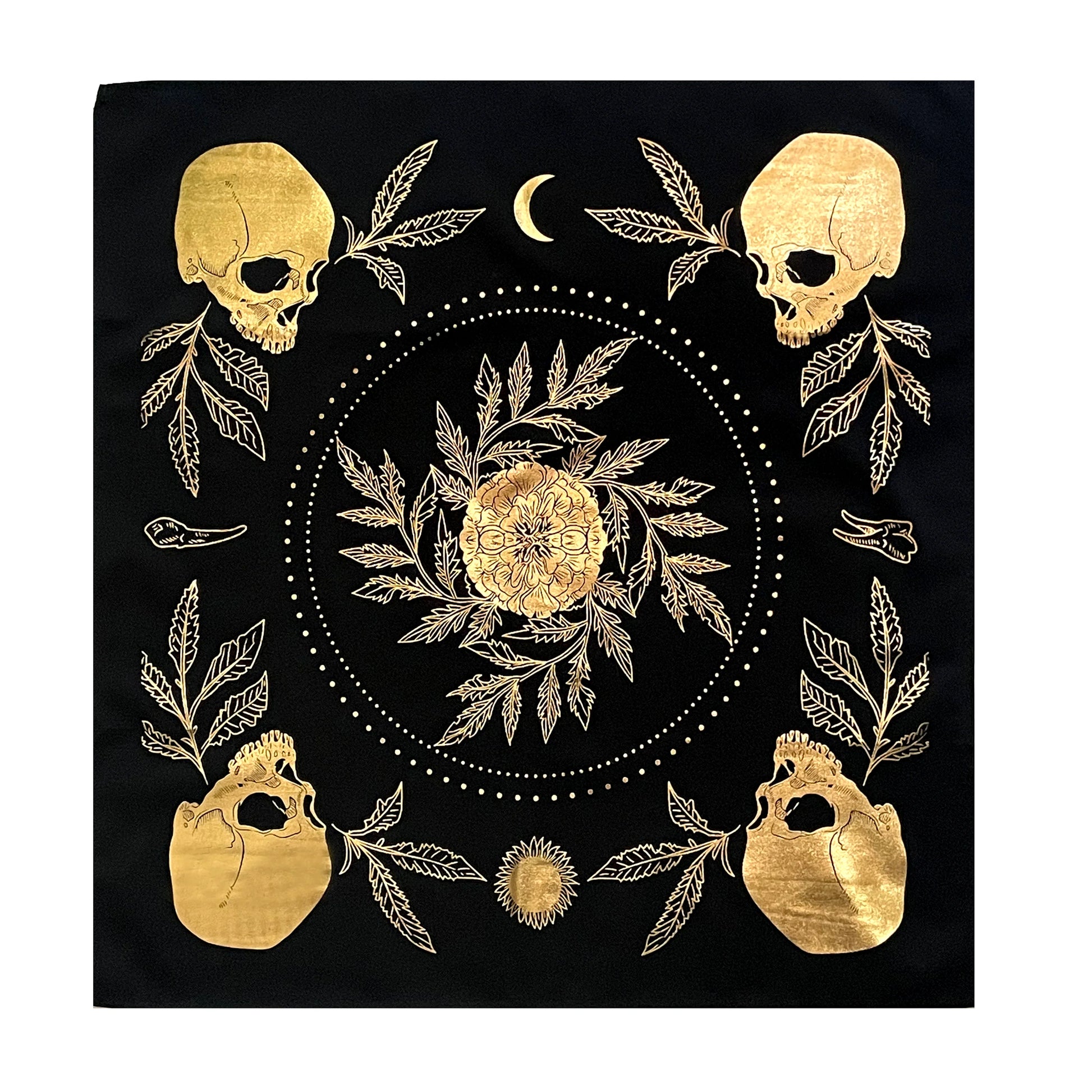 TEETH AND BONE TAROT CLOTH