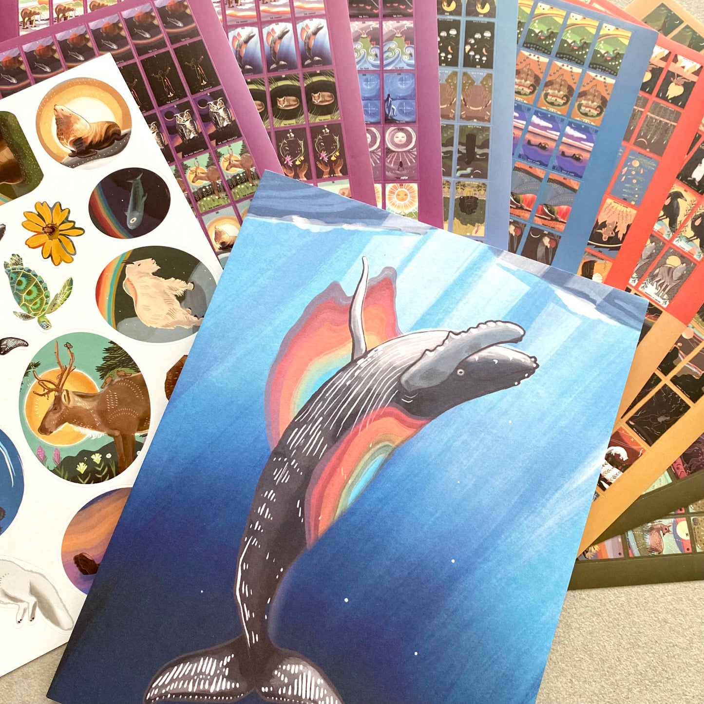 THE GENTLE TAROT WHALE JOURNAL + STICKERS