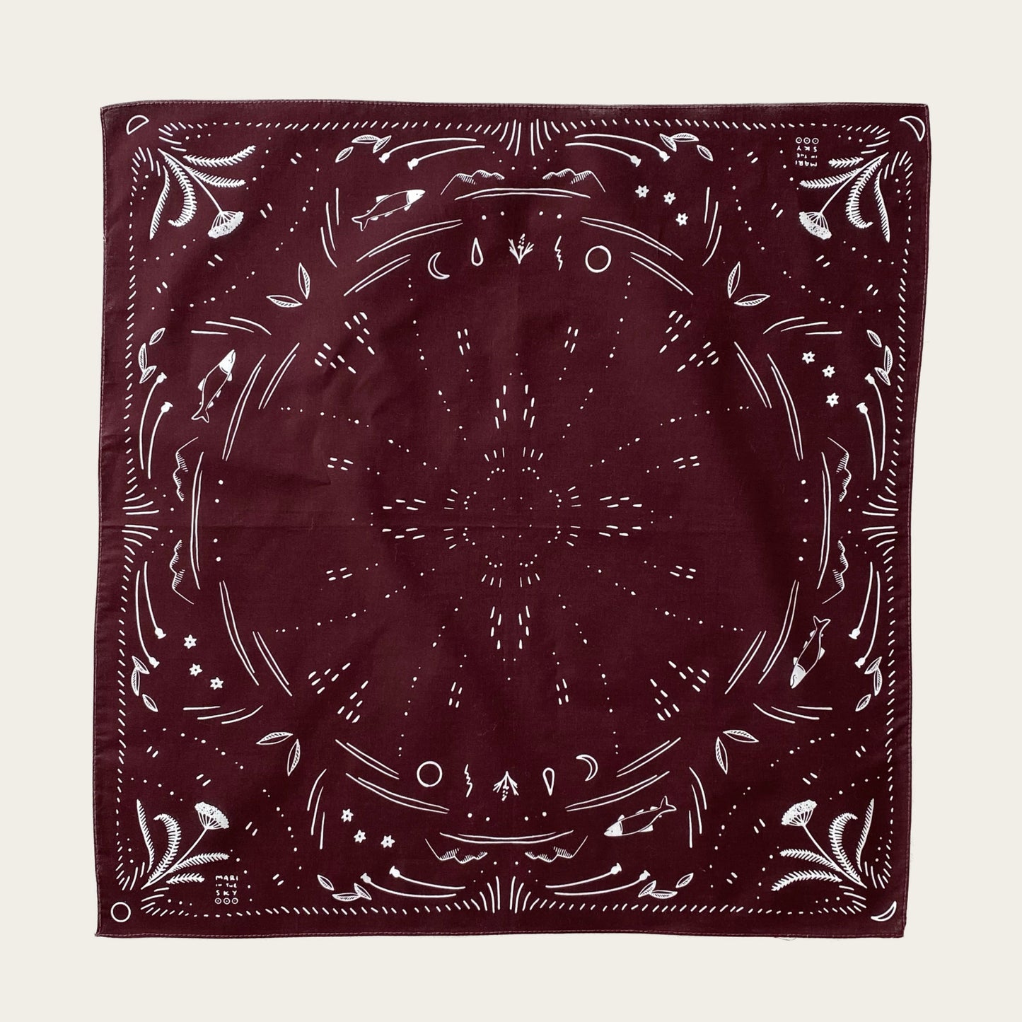 THE GENTLE TAROT MAROON ALTAR CLOTH